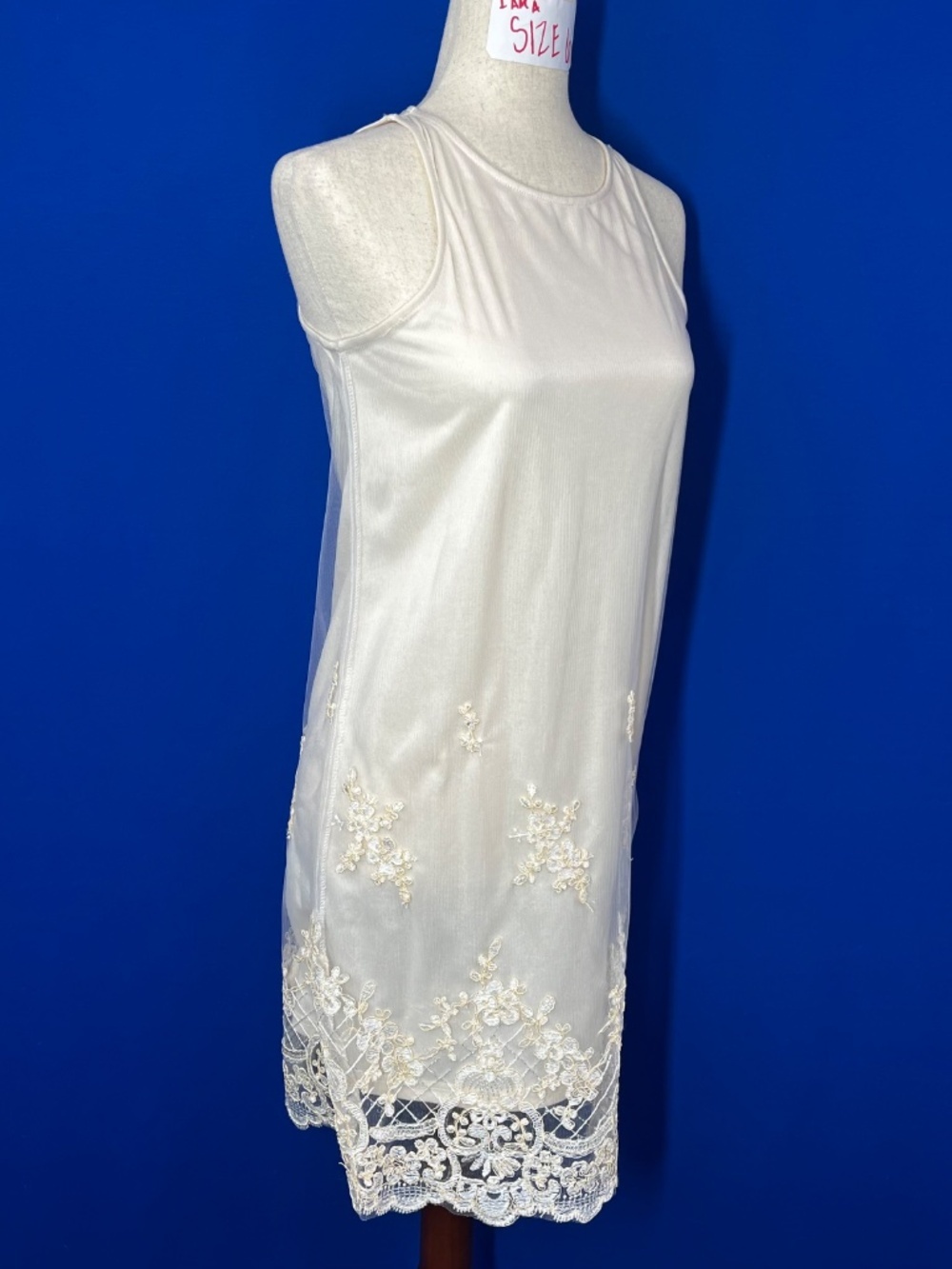 |•CHARLOTTE RUSSE•| Sheer Lace Overlay Dress Size Small - Picture 2 of 9